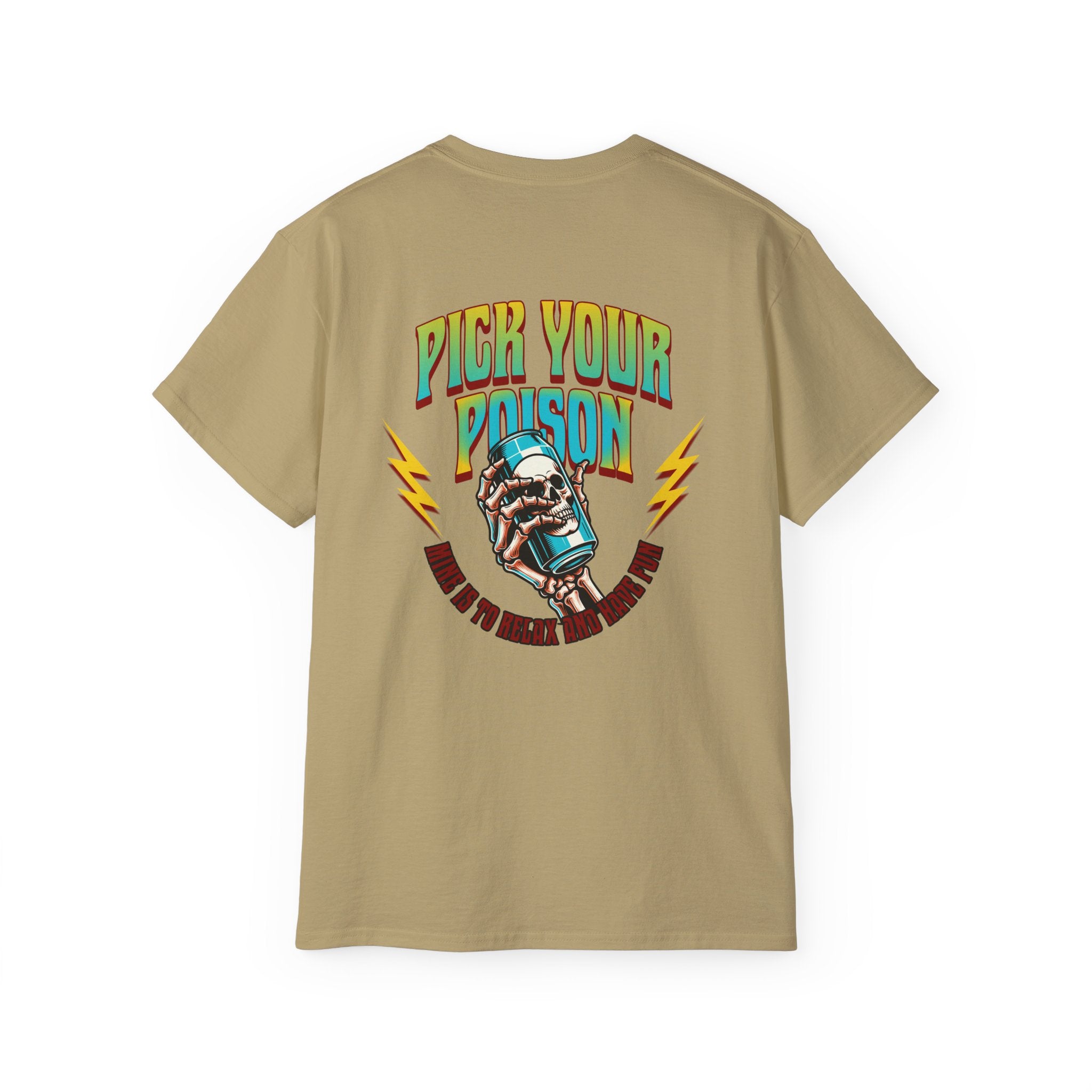 Pick Your Poison - Unisex Ultra Cotton Tee (Back) - Damned Threads